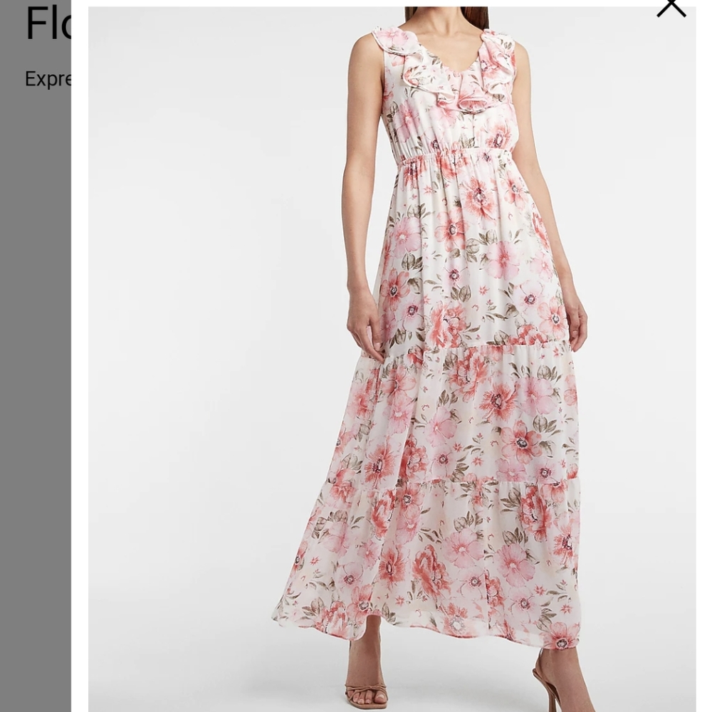 Express Floral Maxi Dress